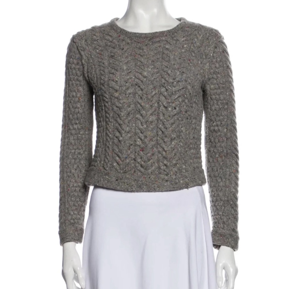Rag & Bone Grey Sweater Zip Up Back
